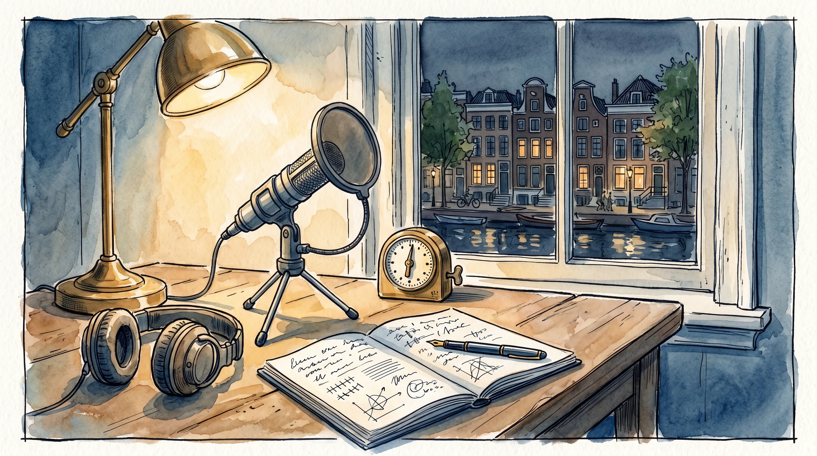 Atmospheric study scene representing NT2 Spreken oefenen in Delft